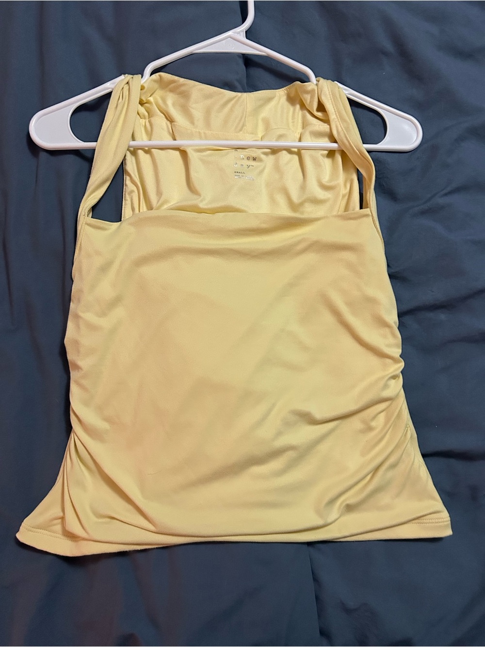 a new day Light Yellow Square Neck Tank